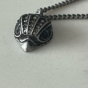 Kurt Geiger London Crystal Eagle Head Pendant Necklace NWT Silver Tone
